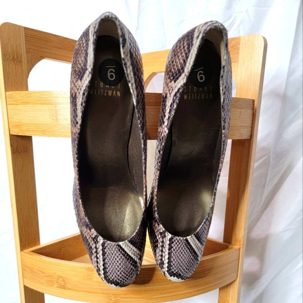 Stuart Weitzman Snakeskin Pumps
